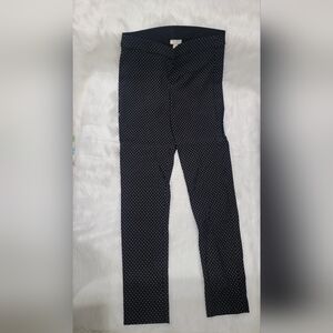 Rafaella Black and White Polka Dot Skinny Pants